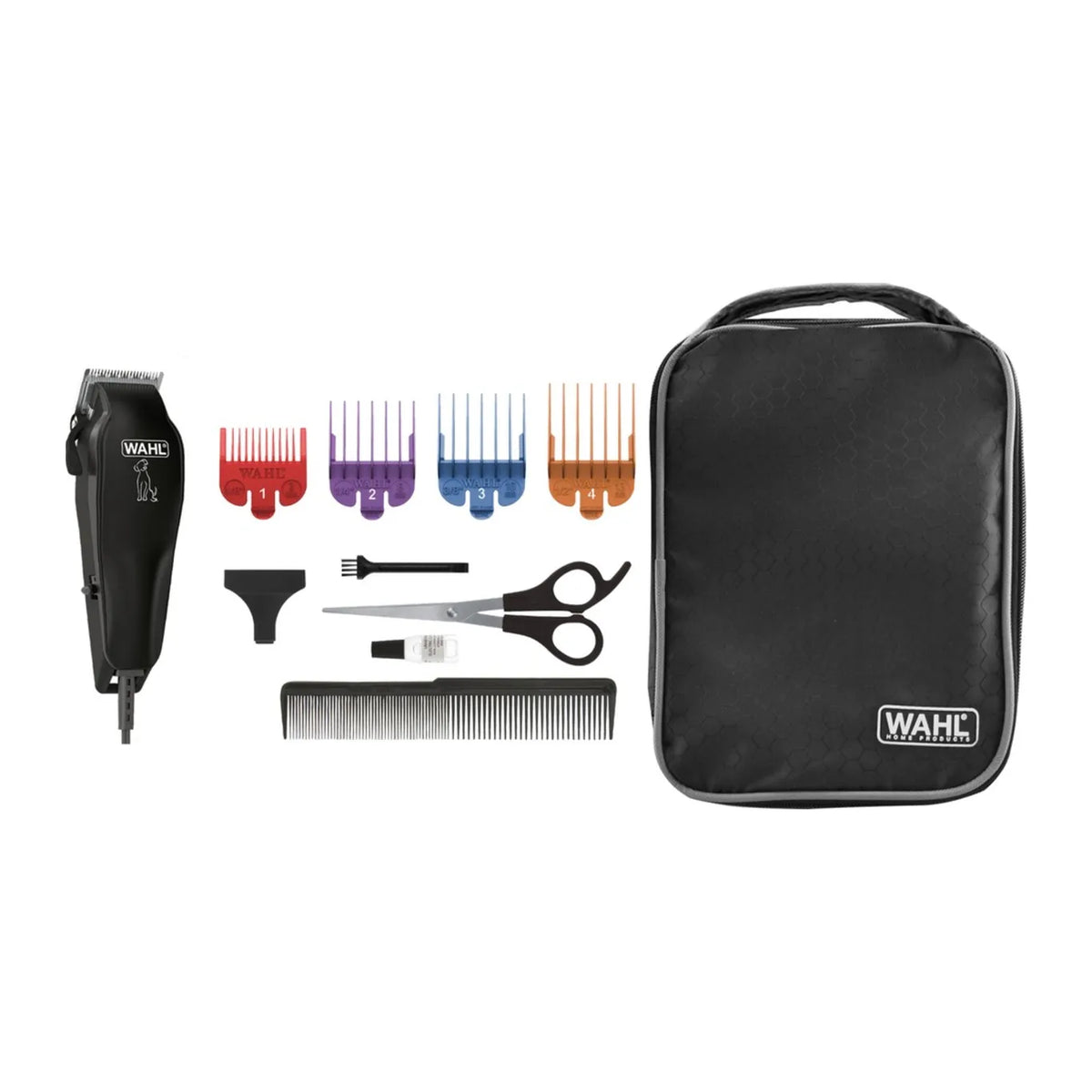 Wahl Basic 20110.0464 Dog Clipper in Black, with its accessories