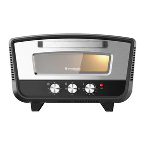 Wilson WPIZ226KNUK Electric Pizza Oven in Black, front view