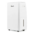 Wood's MRD20GW in White, three-quarter view with side handle and castor wheels