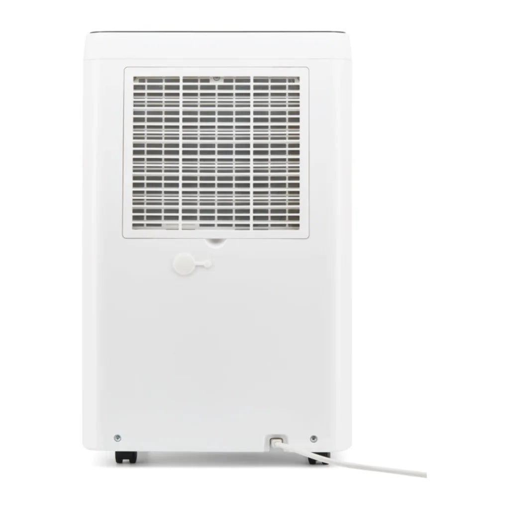 Wood's MRD20GW in White, rear view showing the grille and power cable