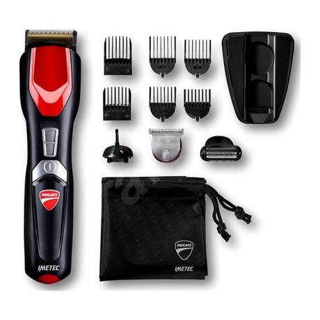 Imetec Ducati GK 808 Circuit Multi-Grooming Kit, with its accessories