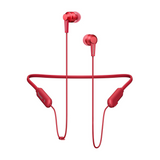 Pioneer SE-C7BT In-Ear Headphones in Red, neckband and earphones