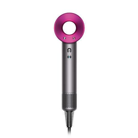 Dyson Supersonic HD07 Hair Dryer in Iron/Fuchsia, side view