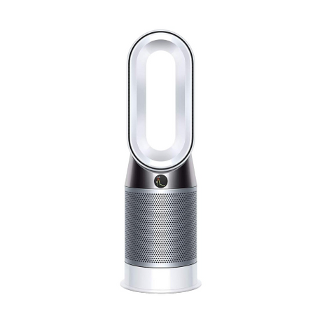 Dyson Pure Hot+Cool HP04 Purifying Fan Heater in White/Silver, front view