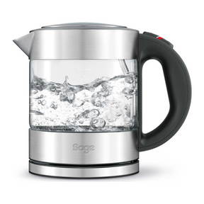 Sage Compact Kettle Pure BKE395 Electric Kettle in Stainless Steel, front view