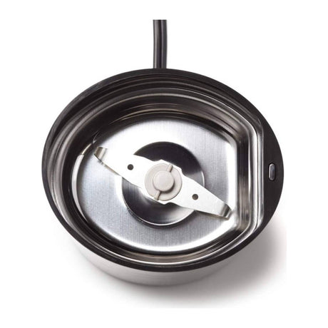 Krups F203 Coffee Grinder in Black, close-up of the blade
