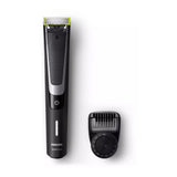 Philips OneBlade Pro QP6510/20 Hybrid Trimmer and Shaver, with its comb