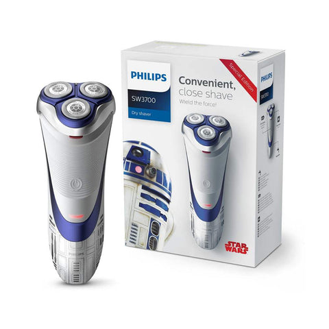Philips SW3700/07 Star Wars Special Edition R2-D2 Cordless Dry Men’s Electric Shaver Package