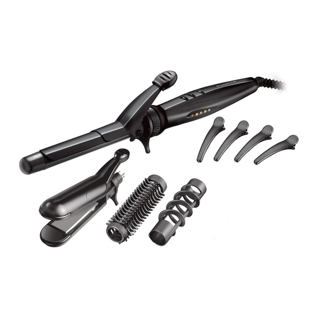 Remington Multistyle S8670 Multi-Styler in Black, with its attachments