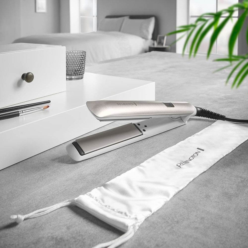 Remington Hydraluxe S8901 Hair Straightener, in a room setting