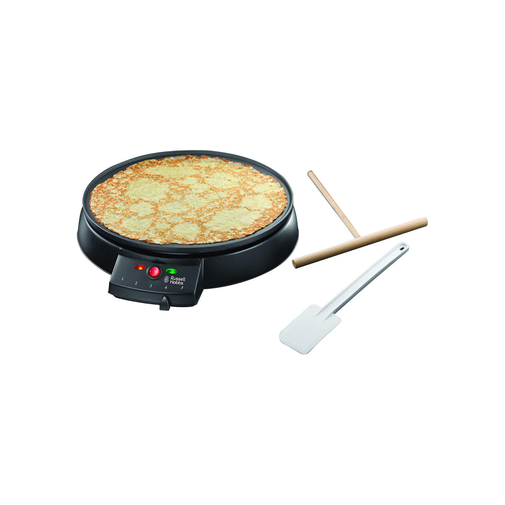 Russell Hobbs Fiesta 20920-56 Crepe Maker in Black, with its spreader and spatula